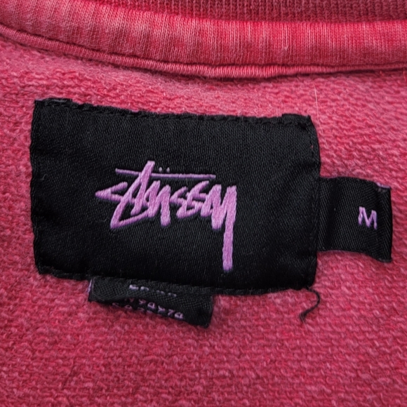 Stussy Red CrewNeck Sweatshirt - Picture 3 of 4